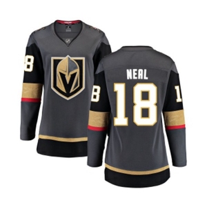 Women's Vegas Golden Knights #18 James Neal Authentic Black Home Fanatics Branded Breakaway NHL Jersey