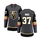 Women's Vegas Golden Knights #37 Reid Duke Authentic Black Home Fanatics Branded Breakaway NHL Jersey