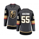 Women's Vegas Golden Knights #55 Keegan Kolesar Authentic Black Home Fanatics Branded Breakaway NHL Jersey