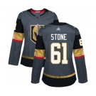 Women's Vegas Golden Knights #61 Mark Stone Authentic Gray Home Hockey Jersey