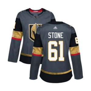 Women's Vegas Golden Knights #61 Mark Stone Authentic Gray Home Hockey Jersey
