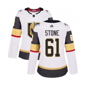 Women's Vegas Golden Knights #61 Mark Stone Authentic White Away Hockey Jersey
