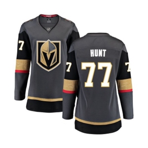 Women's Vegas Golden Knights #77 Brad Hunt Authentic Black Home Fanatics Branded Breakaway NHL Jersey