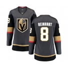 Women's Vegas Golden Knights #8 Griffin Reinhart Authentic Black Home Fanatics Branded Breakaway NHL Jersey