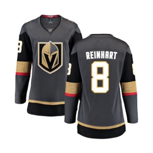 Women's Vegas Golden Knights #8 Griffin Reinhart Authentic Black Home Fanatics Branded Breakaway NHL Jersey