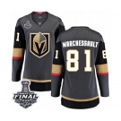 Women's Vegas Golden Knights #81 Jonathan Marchessault Authentic Black Home Fanatics Branded Breakaway 2018 Stanley Cup Final NHL Jersey
