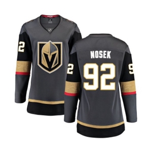 Women's Vegas Golden Knights #92 Tomas Nosek Authentic Black Home Fanatics Branded Breakaway NHL Jersey