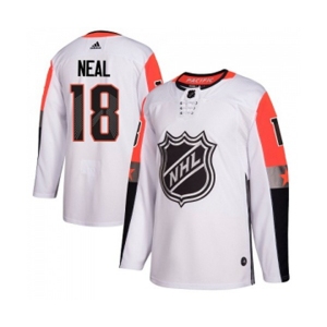 Youth Adidas Vegas Golden Knights #18 James Neal Authentic White 2018 All-Star Pacific Division NHL Jersey