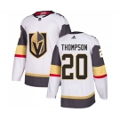 Youth Adidas Vegas Golden Knights #20 Paul Thompson Authentic White Away NHL Jersey