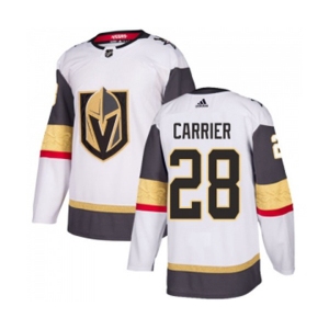 Youth Adidas Vegas Golden Knights #28 William Carrier Authentic White Away NHL Jersey