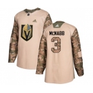 Youth Adidas Vegas Golden Knights #3 Brayden McNabb Authentic Camo Veterans Day Practice NHL Jersey