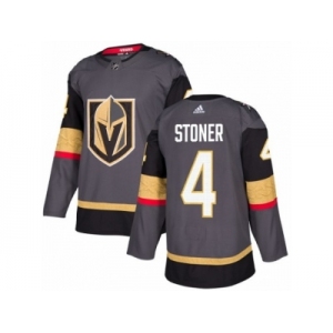 Youth Adidas Vegas Golden Knights #4 Clayton Stoner Authentic Gray Home NHL Jersey