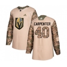 Youth Adidas Vegas Golden Knights #40 Ryan Carpenter Authentic Camo Veterans Day Practice NHL Jersey