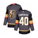 Youth Adidas Vegas Golden Knights #40 Ryan Carpenter Authentic Gray Home NHL Jersey