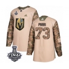 Youth Adidas Vegas Golden Knights #73 Brandon Pirri Authentic Camo Veterans Day Practice 2018 Stanley Cup Final NHL Jersey