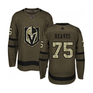 Youth Adidas Vegas Golden Knights #75 Ryan Reaves Authentic Green Salute to Service NHL Jersey