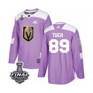 Youth Adidas Vegas Golden Knights #89 Alex Tuch Authentic Purple Fights Cancer Practice 2018 Stanley Cup Final NHL Jersey