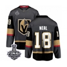 Youth Vegas Golden Knights #18 James Neal Authentic Black Home Fanatics Branded Breakaway 2018 Stanley Cup Final NHL Jersey