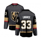Youth Vegas Golden Knights #33 Maxime Lagace Authentic Black Home Fanatics Branded Breakaway NHL Jersey