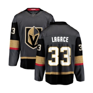 Youth Vegas Golden Knights #33 Maxime Lagace Authentic Black Home Fanatics Branded Breakaway NHL Jersey