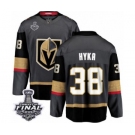 Youth Vegas Golden Knights #38 Tomas Hyka Authentic Black Home Fanatics Branded Breakaway 2018 Stanley Cup Final NHL Jersey