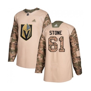 Youth Vegas Golden Knights #61 Mark Stone Authentic Camo Veterans Day Practice Hockey Jersey