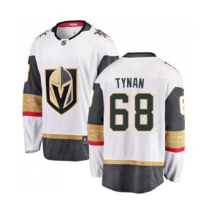 Youth Vegas Golden Knights #68 T.J. Tynan Authentic White Away Fanatics Branded Breakaway NHL Jersey