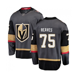Youth Vegas Golden Knights #75 Ryan Reaves Authentic Black Home Fanatics Branded Breakaway NHL Jersey