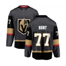 Youth Vegas Golden Knights #77 Brad Hunt Authentic Black Home Fanatics Branded Breakaway NHL Jersey