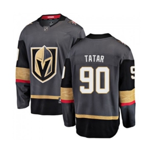 Youth Vegas Golden Knights #90 Tomas Tatar Authentic Black Home Fanatics Branded Breakaway NHL Jersey