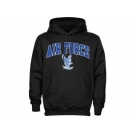 Air Force Falcons Midsize Arch Pullover Hoodie Black