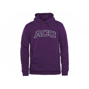 Abilene Christian University Wildcats Arch Name Pullover Hoodie Purple