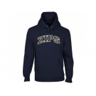 Akron Zips Arch Name Pullover Hoodie Navy Blue