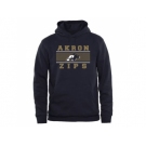 Akron Zips Big & Tall Micro Mesh Sweatshirt Navy