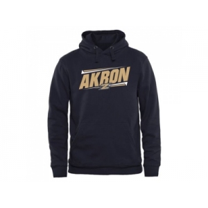 Akron Zips Double Bar Pullover Hoodie Navy