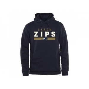 Akron Zips Midsize Arch Pullover Hoodie Navy Blue