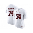 2016 Alabama Crimson Tide Cam Robinson #74 College Football Limited Jersey - White