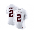 2016 Alabama Crimson Tide Derrick Henry #2 College Football Limited Jersey - White