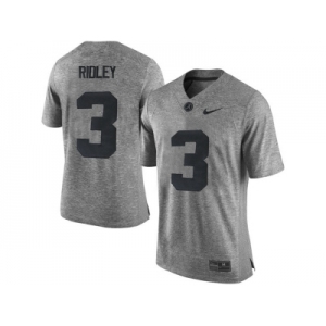 2016 Heather Gray Alabama Crimson Tide Calvin Ridley #3 College Football Limited Jersey - Gridiron Gray