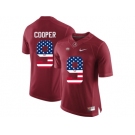 2016 US Flag Fashion Alabama Crimson Tide Amari Cooper #9 College Football Limited Jersey - Crimson