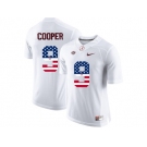 2016 US Flag Fashion Alabama Crimson Tide Amari Cooper #9 College Football Limited Jersey - White