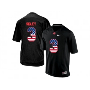 2016 US Flag Fashion Men's Alabama Crimson Tide Calvin Ridley #3 College Football Limited Jersey - Blackout
