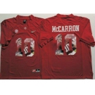 Alabama Crimson Tide #10 AJ McCarron Red Player Fashion Stitched NCAA Jersey