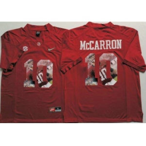 Alabama Crimson Tide #10 AJ McCarron Red Player Fashion Stitched NCAA Jersey