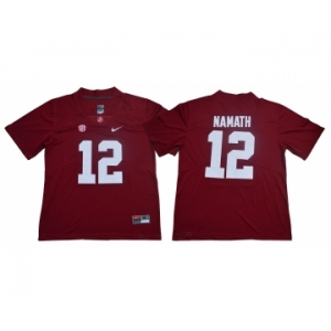 Alabama Crimson Tide #12 Joe Namath Red Nike College Football Jersey