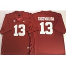 Alabama Crimson Tide #13 Tua Tagovailoa Red Nike College Football Jersey