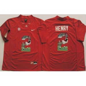 Alabama Crimson Tide #2 Derrick Henry Red Player Fashion Stitched NCAA Jersey