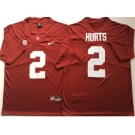 Alabama Crimson Tide #2 Jalen Hurts Red Nike College Football Jersey