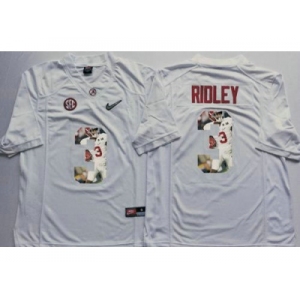Alabama Crimson Tide #3 Calvin Ridley White Player Fashion Stitched NCAA Jersey
