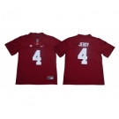 Alabama Crimson Tide #4 Jerry Jeudy Red Nike College Football Jersey